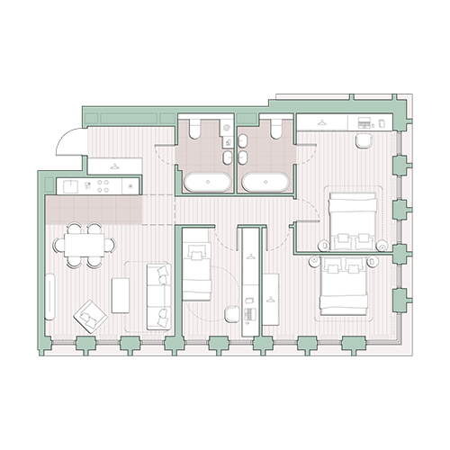 3-Комнатные квартиры от 72 м²