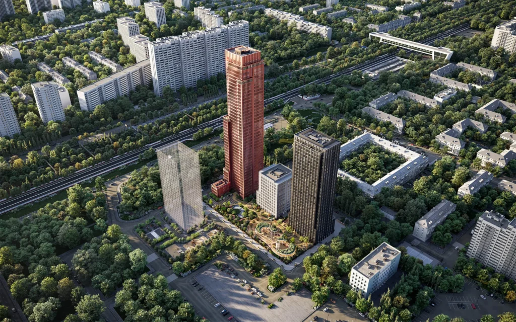 Расположение ЖК на улице Ивана Франко в Москве